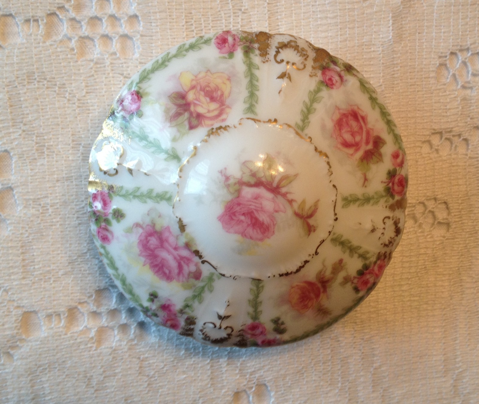 Antique GDA Limoges Pin Box Trinket Box