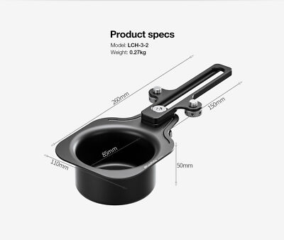 Leofoto LCH-3 Series Ultimate Laptop Tray | 1/4'' and 3/8''