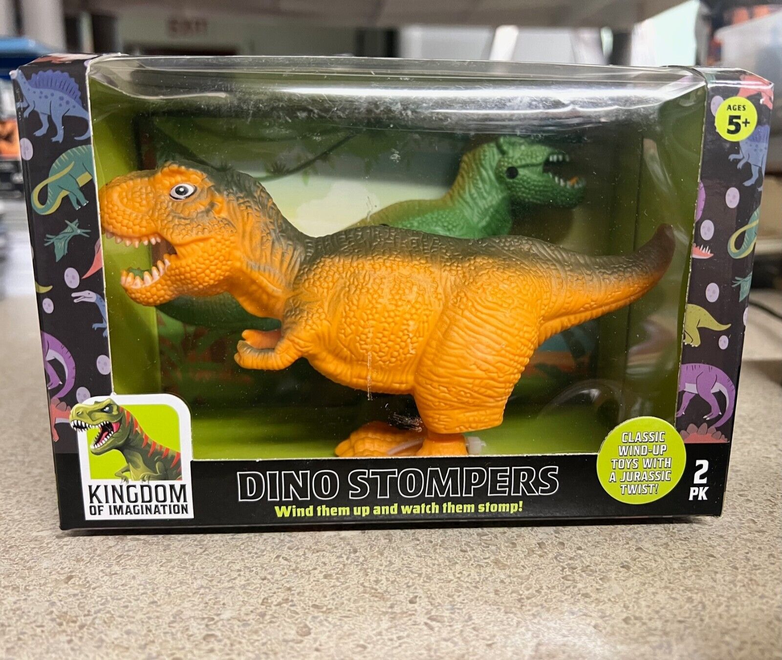 Kingdom of Imagination Dino Stompers wind up toy 2 pack NEW Kingdom of Imagination Dino Stompers wind up toy 2 pack NEW
