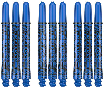 3 New Sets Target Ink Pro Grip Medium Nylon Dart Shafts   Blue