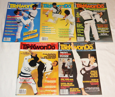 Lot Of 5 Tae Kwon Do Times Magazines Jung Lee, Dae Sup An, Sang Kim, All From 89