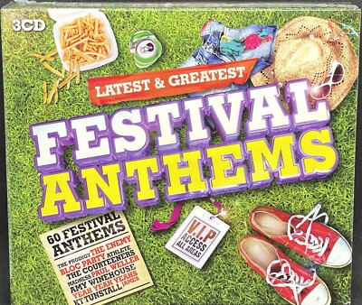LATEST & GREATEST - FESTIVAL ANTHEMS, VARIOUS ARTISTS, TRIPLE CD ALBUM, (2014).