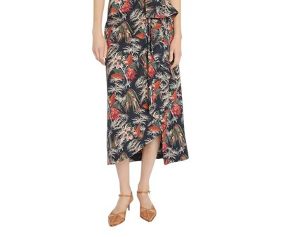 Pre-owned Ulla Johnson Soraya Skirt In Anthurium In Black