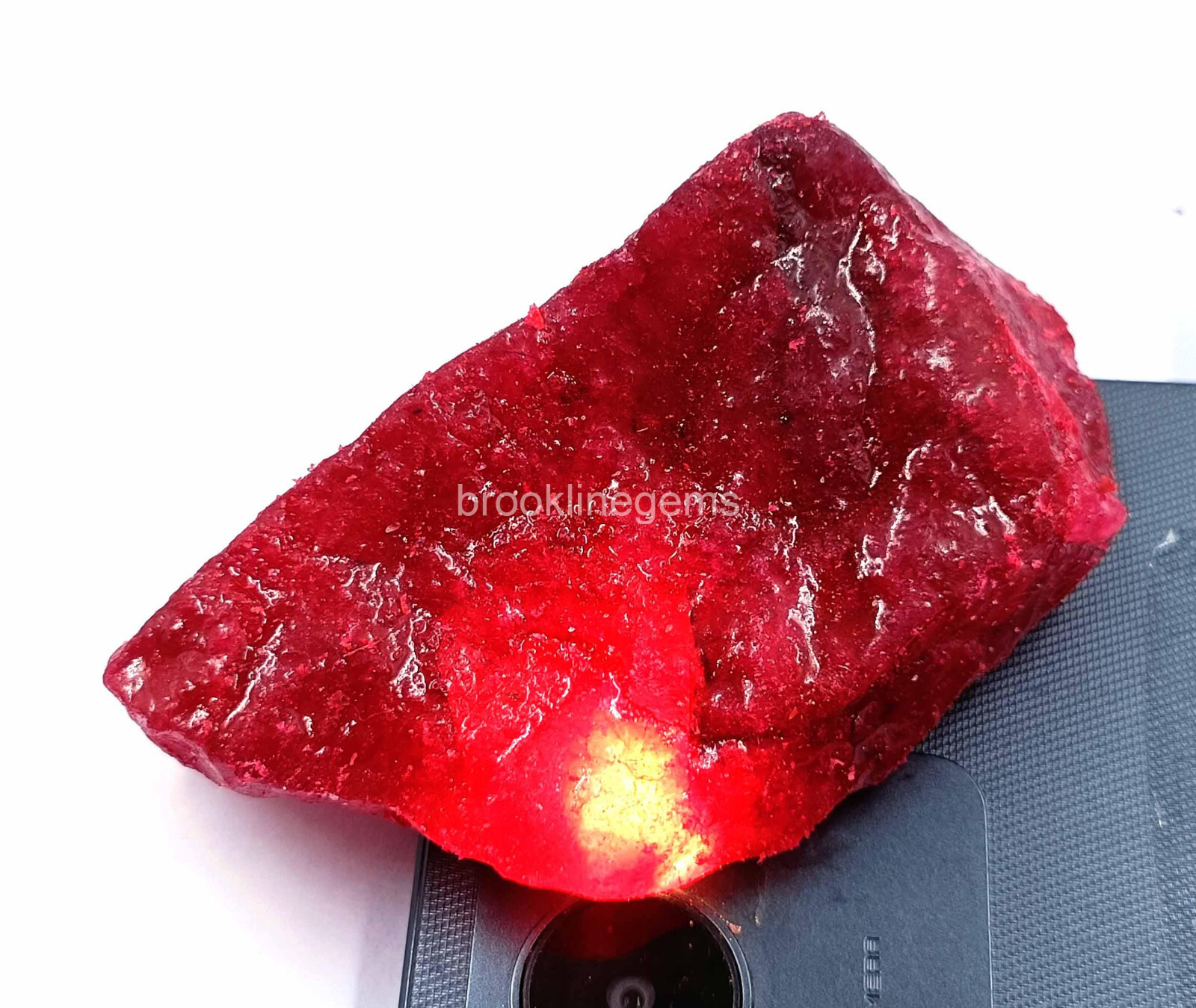 Dyed 664 Ct Red Ruby Natural EGL Certified Uncut Rough Loose Dyed 664 Ct Red Ruby Natural EGL Certified Uncut Rough Loose