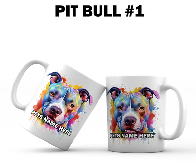 PERSONALISED DOG MUG - ALL BREEDS - ADD DOGS NAME - BIRTHDAY GIFT - CANINE PUPPY