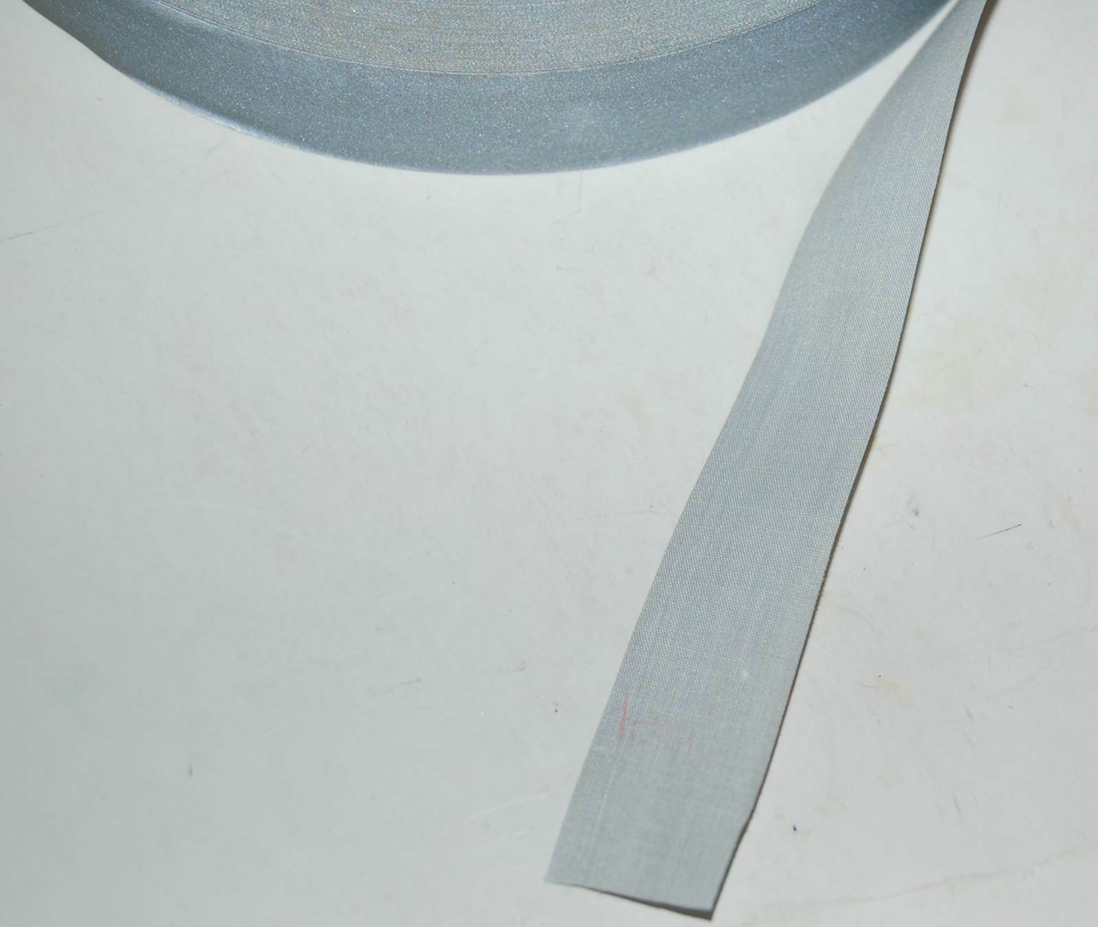 King Tech 8001-1 Reflective Sew On Safety Fabric Strip 1in x 30ft Silver Gray