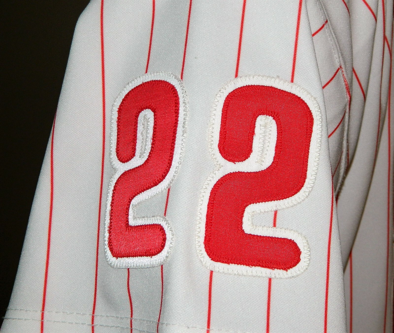 1995 Mark Whiten Game Worn Philadelphia Phillies Home Jersey #22 - Russell