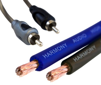 Harmony Audio HA-AK4 Car Stereo 4 Gauge 1800W Amp Amplifier Install Kit - Nickel