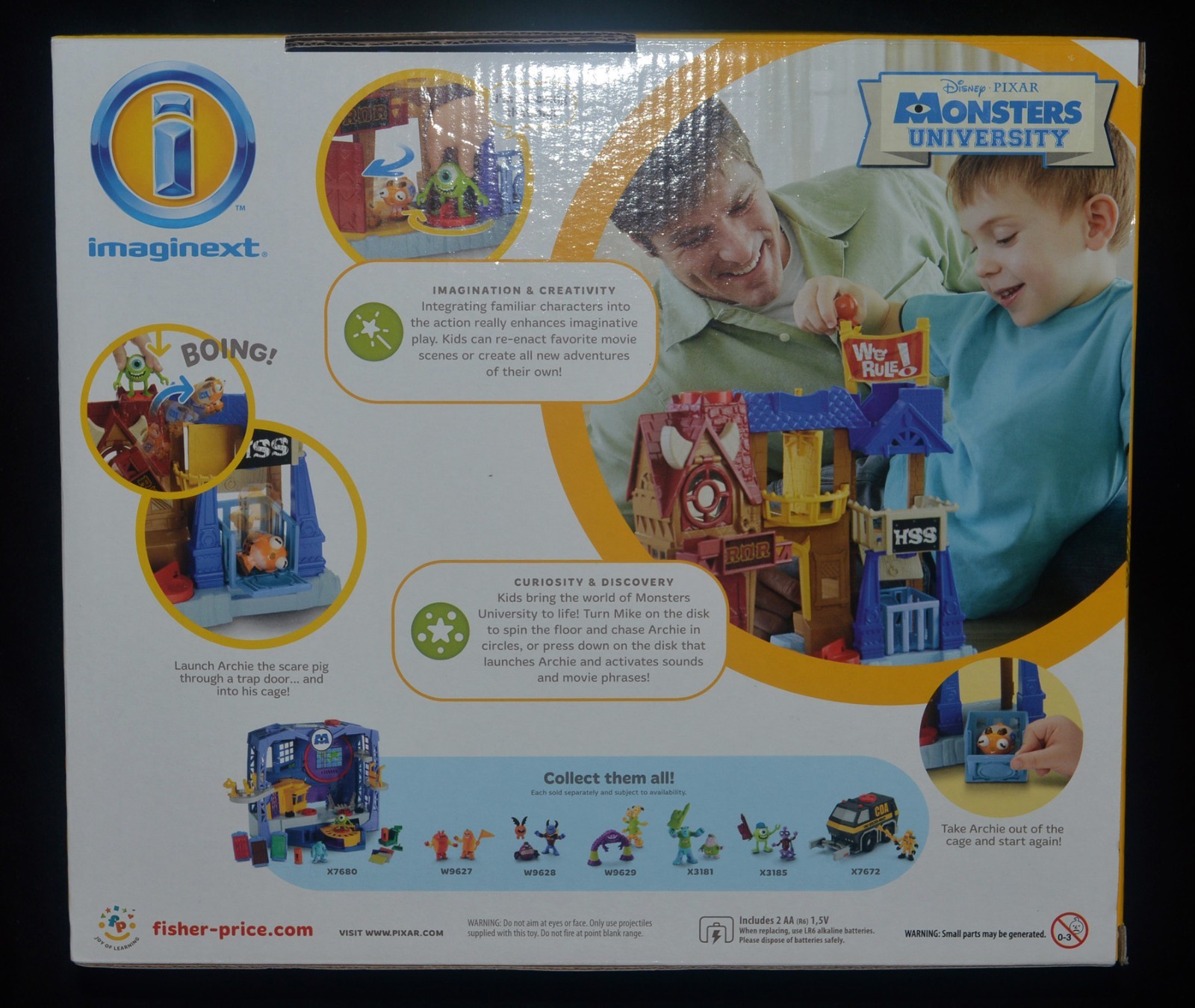 Monsters University UNIVERSITY ROW Playset Pixar Monsters Inc Imaginext NRFB