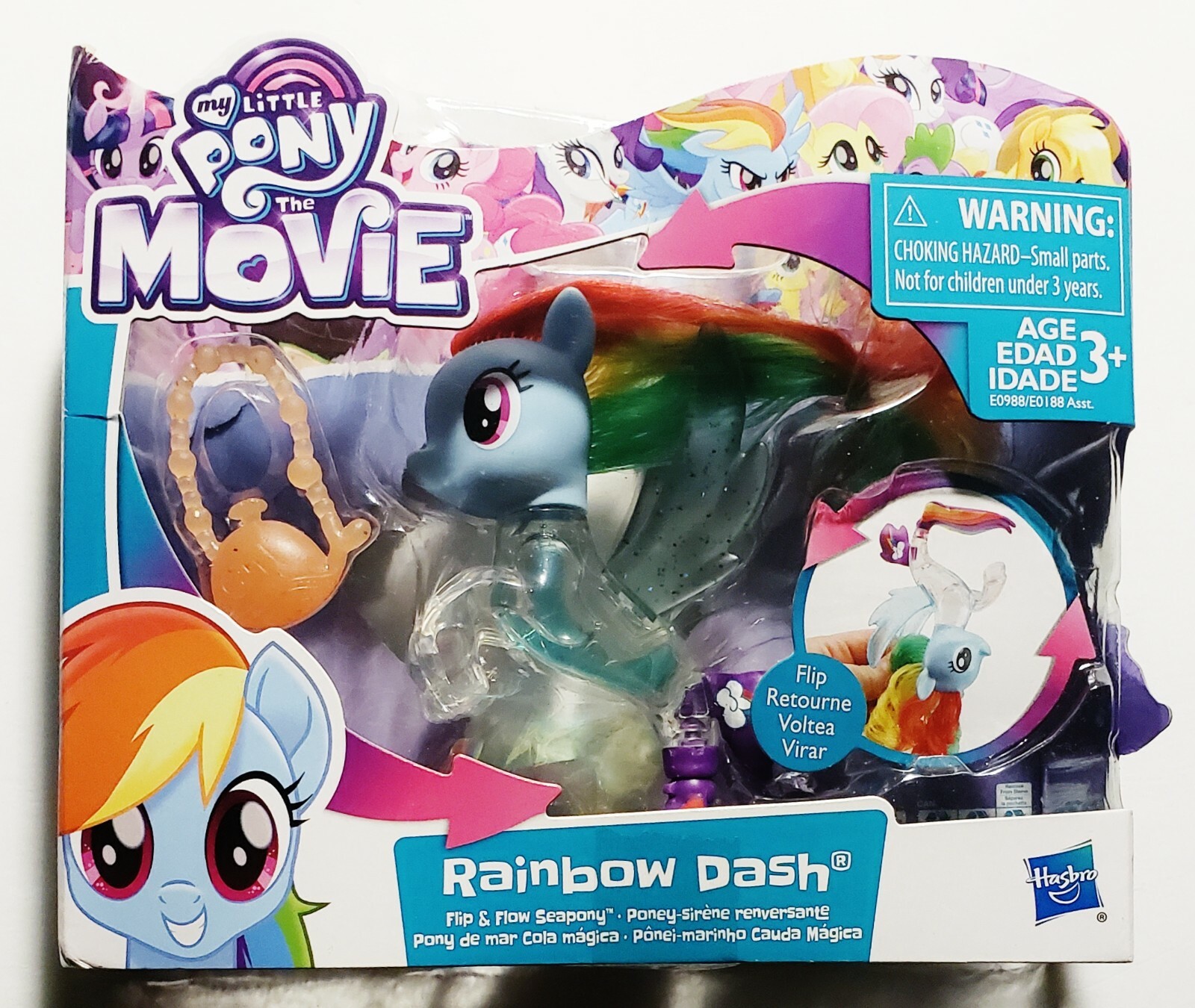 My Little Pony: The Movie Rainbow Dash Flip & Flow Seapony