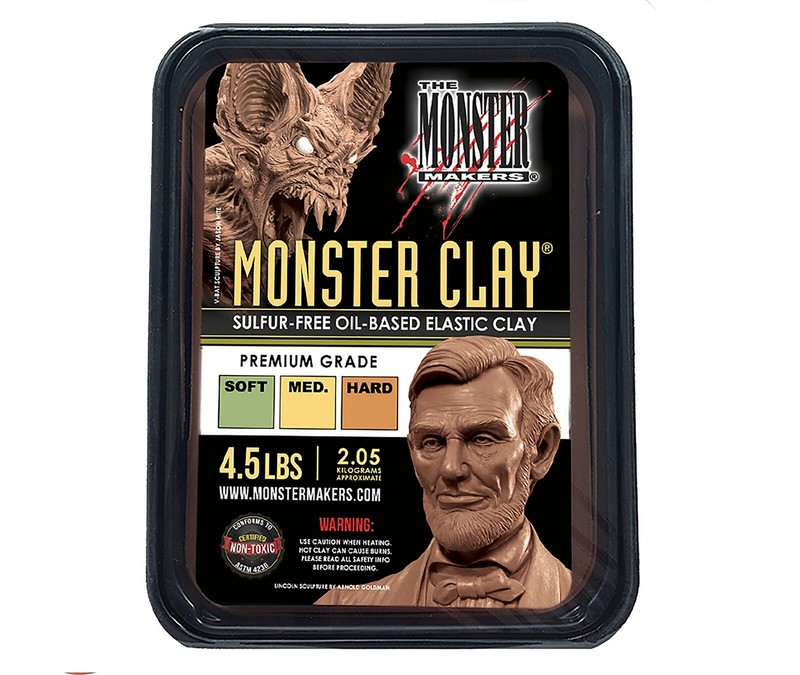 Monster Clay Premium Grade Modeling Clay - Medium - (4.5lb