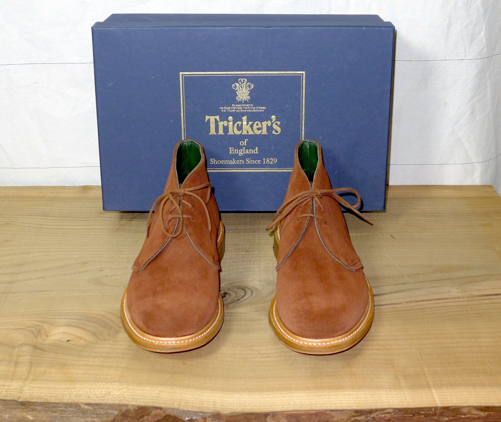 Pre-owned Tricker's Trickers Men's S Highland Fox Repello Suede Chukka Boot (see Sizes)