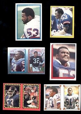 1982-88 HARRY CARSON New York Giants Sticker Card Lot Topps Rookie All Pro. rookie card picture