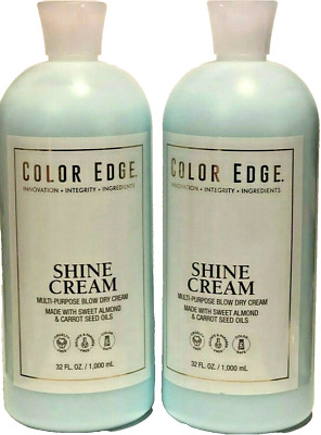 Color Edge Shine Cream with Almond and Carrot oil  2 CREAMS 32 FL.OZ EACH