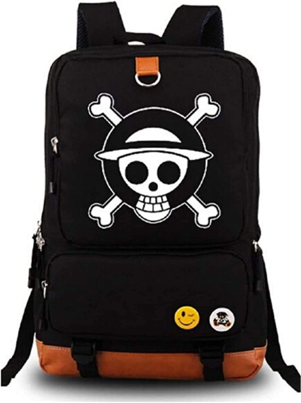 Anime Backpack One Piece Luminous Large Capacity School Bag Cosplay Bookbag
