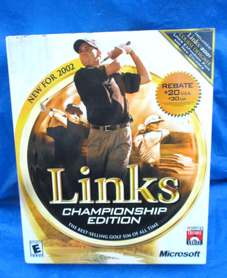 2002 Microsoft LINKS CHAMPIONSHIP  Edition PC game W/extras