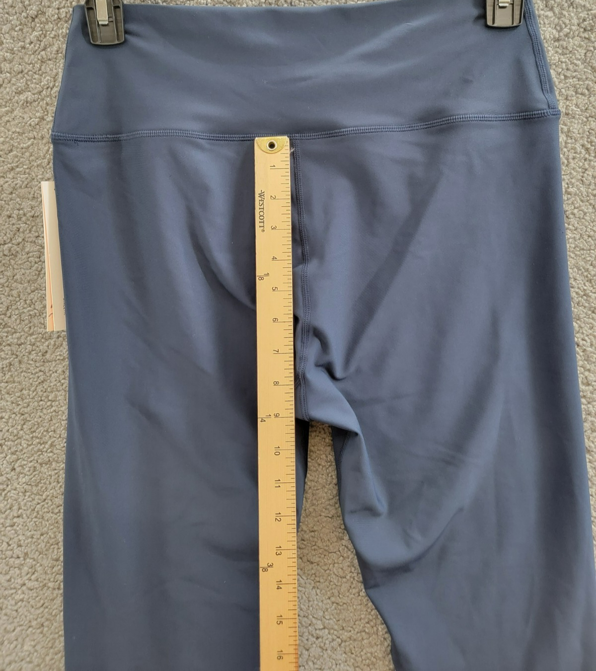 AQUA Athletic Scalloped Hem Leggings Women's XL Myth Elastic Waist Pull On - Picture 17 of 21