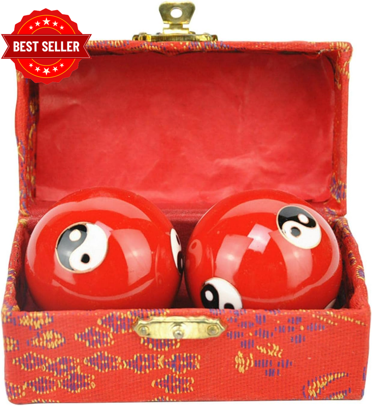 2 Pcs Baoding Balls, Chinese Health Exercise Stress Balls, Meditation Massage Ha