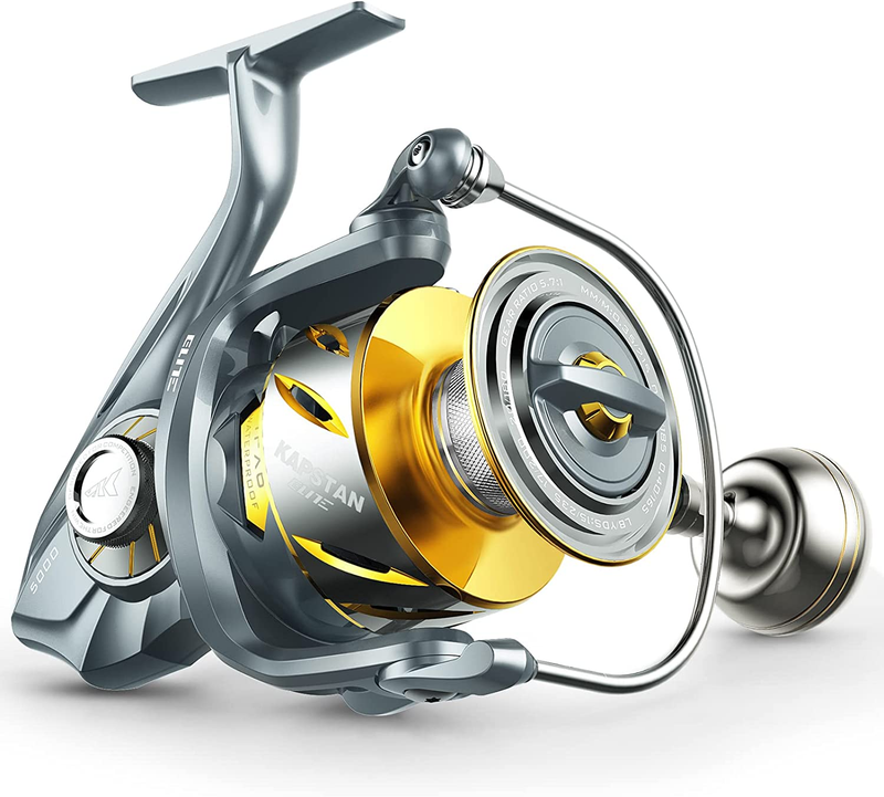 Kapstan Elite Saltwater Spinning Reel - IPX6 100% Waterproof – up to 55Lbs Max D