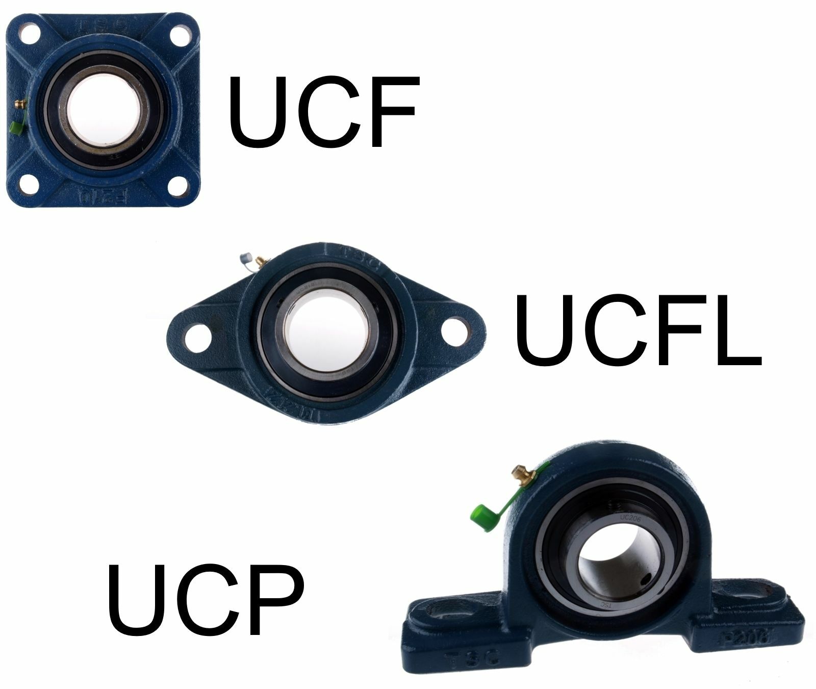 Gehäuselager Stehlager Flanschlager UCP UCF UCFL 202 - 218 diverse Größen