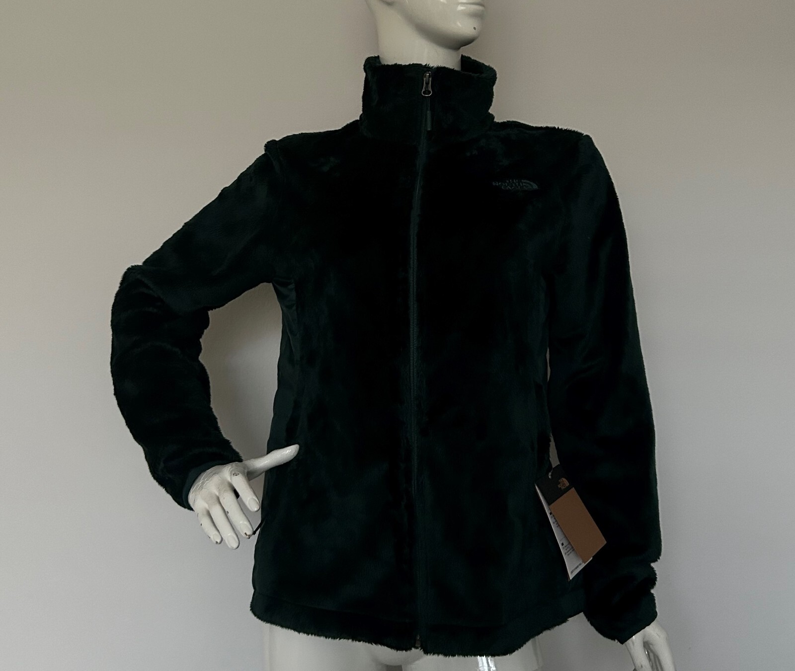 Женская флисовая куртка THE NORTH FACE Osito HYBRID PONDEROSA ЗЕЛЕНОГО цвета, размер S, M