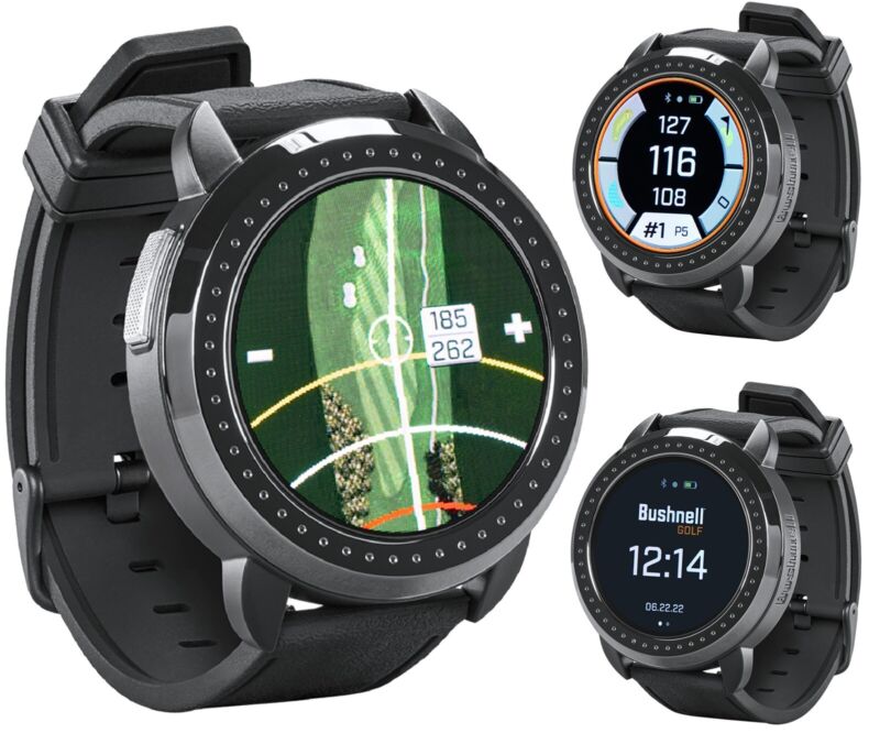 Bushnell iON Elite (Black) Golf GPS Watch with Slope, Touchscreen, & 38K Courses