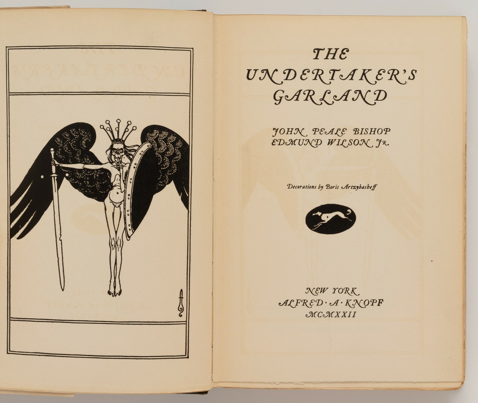 THE UNDERTAKER'S GARLAND - John Peale Bishop, Edmund Wilson, Boris Artzybasheff