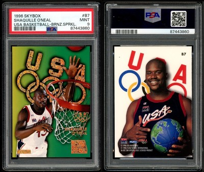 1996 Skybox USA Basketball Bronze Sparkle #B7 PSA 9 Pop 6