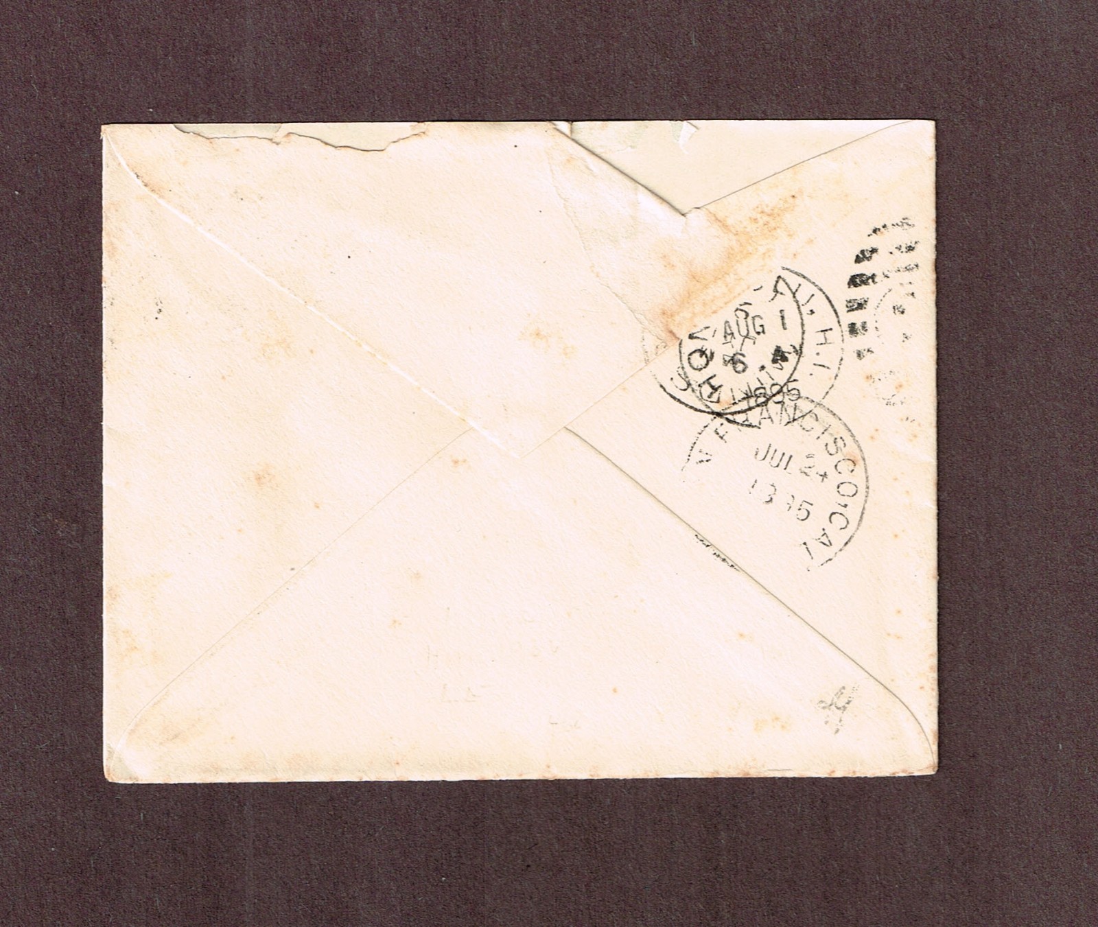 Canada 1885, 5 Cent Small Queen paying the UPU rate to Hawaii, Unique! VF