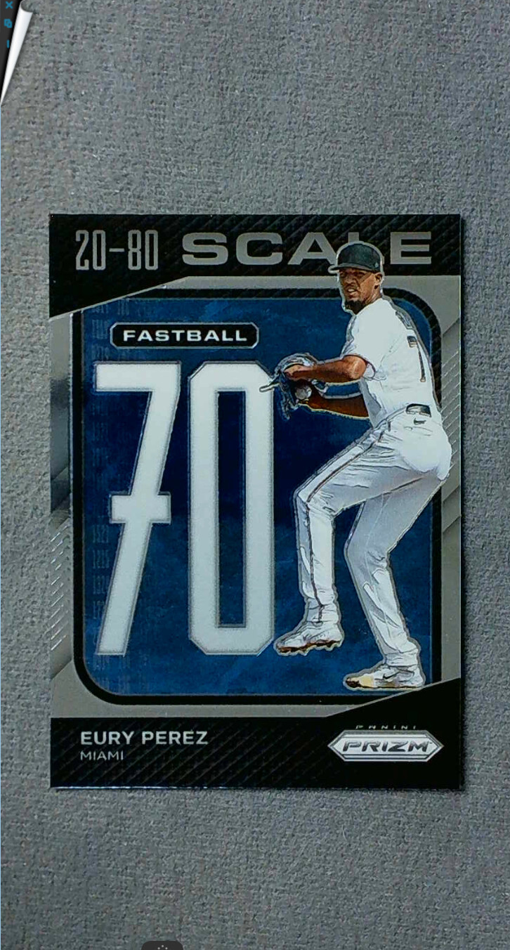 2023 Panini Prizm 20-80 Scale #SC12 Eury Perez Marlins | eBay
