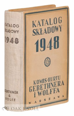 KATALOG SKLADOWY / 1948