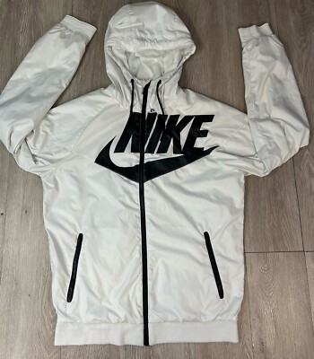 nike gx1 windbreaker hooded jacket xl black red white 902351 011 full zip 325901505135
