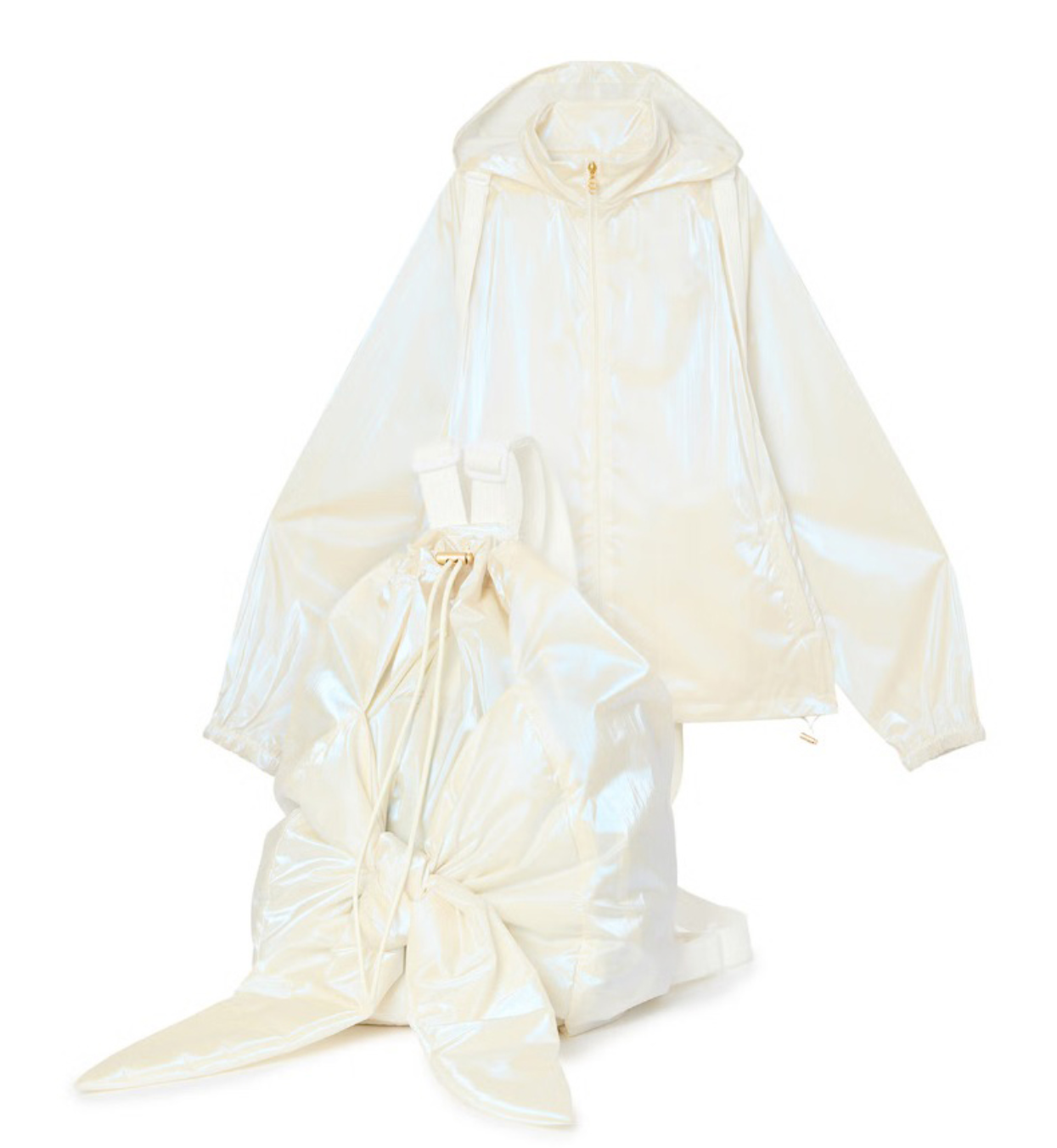 ATHE VANESSABRUNO]RUBAN Glossy Pearl White Ribbon Weather