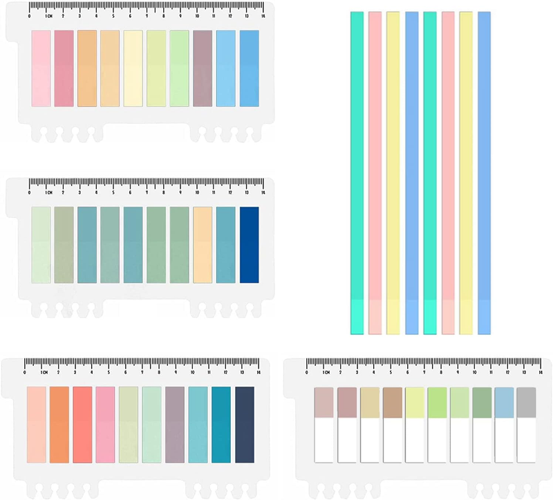 960 Sheets Sticky Tabs, Clear Sticky Notes Long Page Book Markers Tabs, Tape Fla
