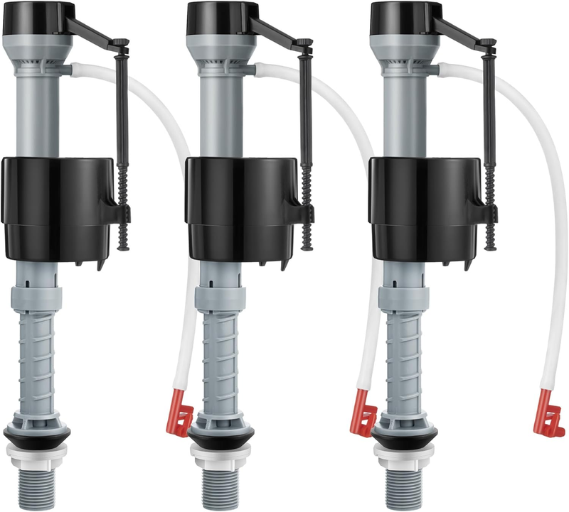 Toilet Fill Valve 3 Pack for Universal Toilet Tank Flusher