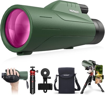 Telescopio Monoculare HUTACT Ingrandimento 12X Obiettivo 56mm Smartphone BAK4