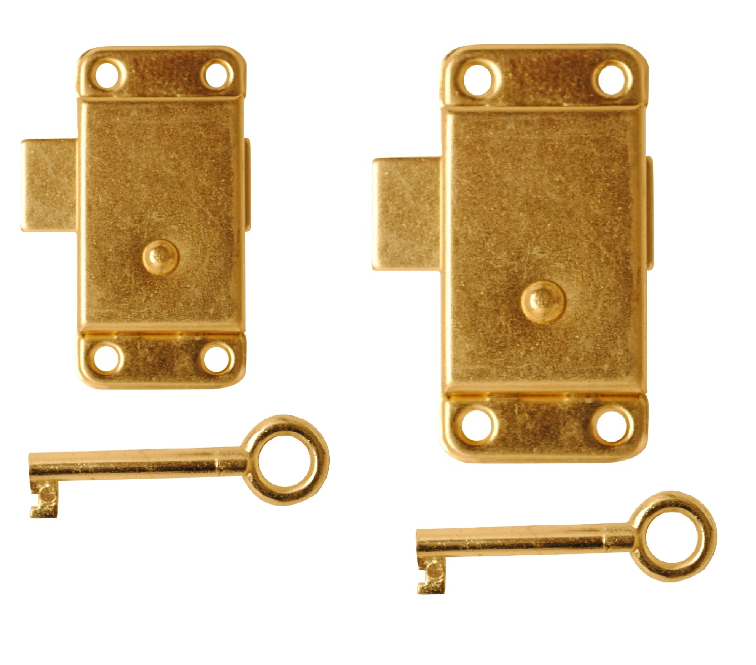 Brass Wardrobe Lock Key 50mm Or 63mm Cupboard Drawer Cabinet