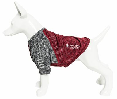 Pet Life 'Hybreed' Two-Toned Quick-Dry and 4-Way Stretch Solid Dog T-Shirt