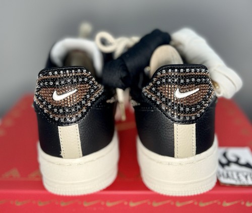 Pre-owned Nike Air Force 1 Low 'premium Goods The Sophia' | Women' Size 9.5 | Dv2957-001 In Black/sand/sail/multi-color