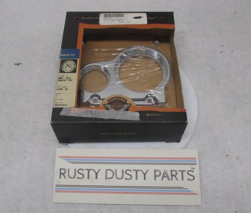 Harley Davidson Genuine NOS Chrome Top Mini Tach Bracket Top 1