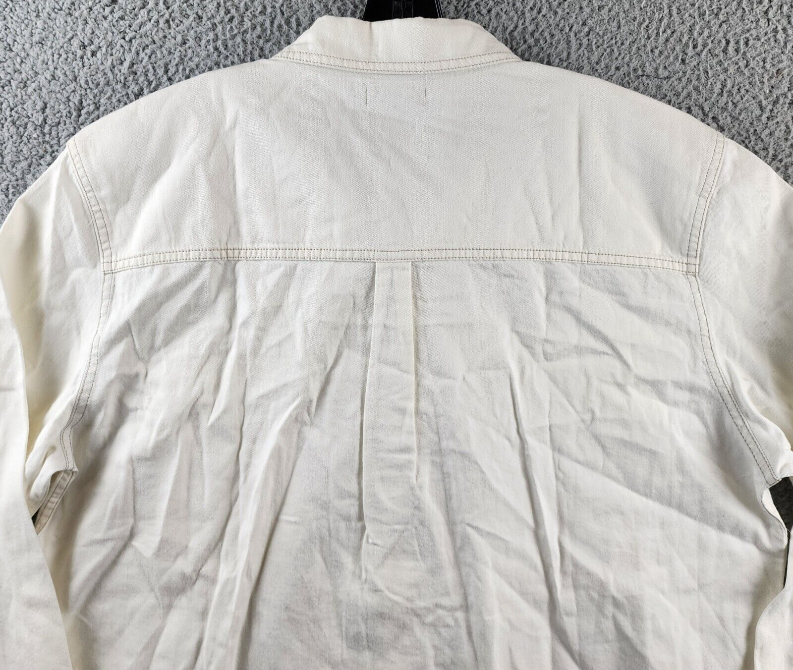PAIGE Martin Long Sleeve Button Front Shirt Men's XL Warm Moonlight Collared - Picture 12 of 13