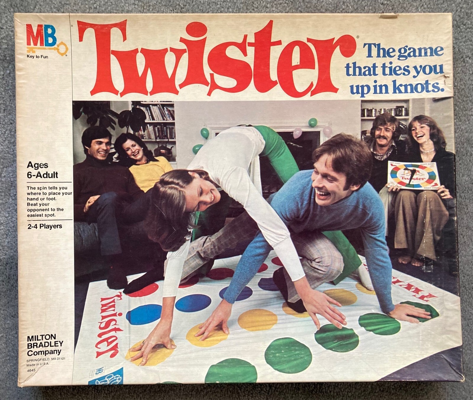 【コレクターズ】Stephen Eastin & Company TWISTER Vintage Original 1966 Milton Bradley Twister Game Complete