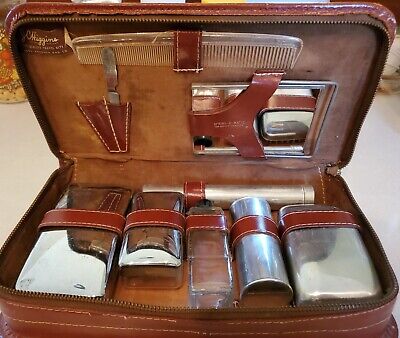 Vintage Sears JC Higgins Travel Kit W/Soap And Toothbrush Holders, Mirror, Etc.