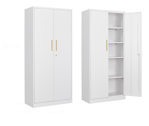 Long handle Metal Storage Cabinet ,71" Garage Storage Cabinet with Lock for Home