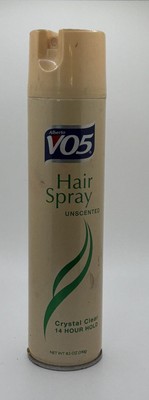 VTG Alberto V05 Hair Spray Unscented 14 Hour Hold Crystal Clear Hairspray 8.5 oz