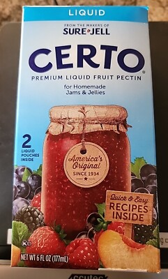 Certo Sure Jell Kraft Baking & Canning Premium Liquid Fruit Pectin