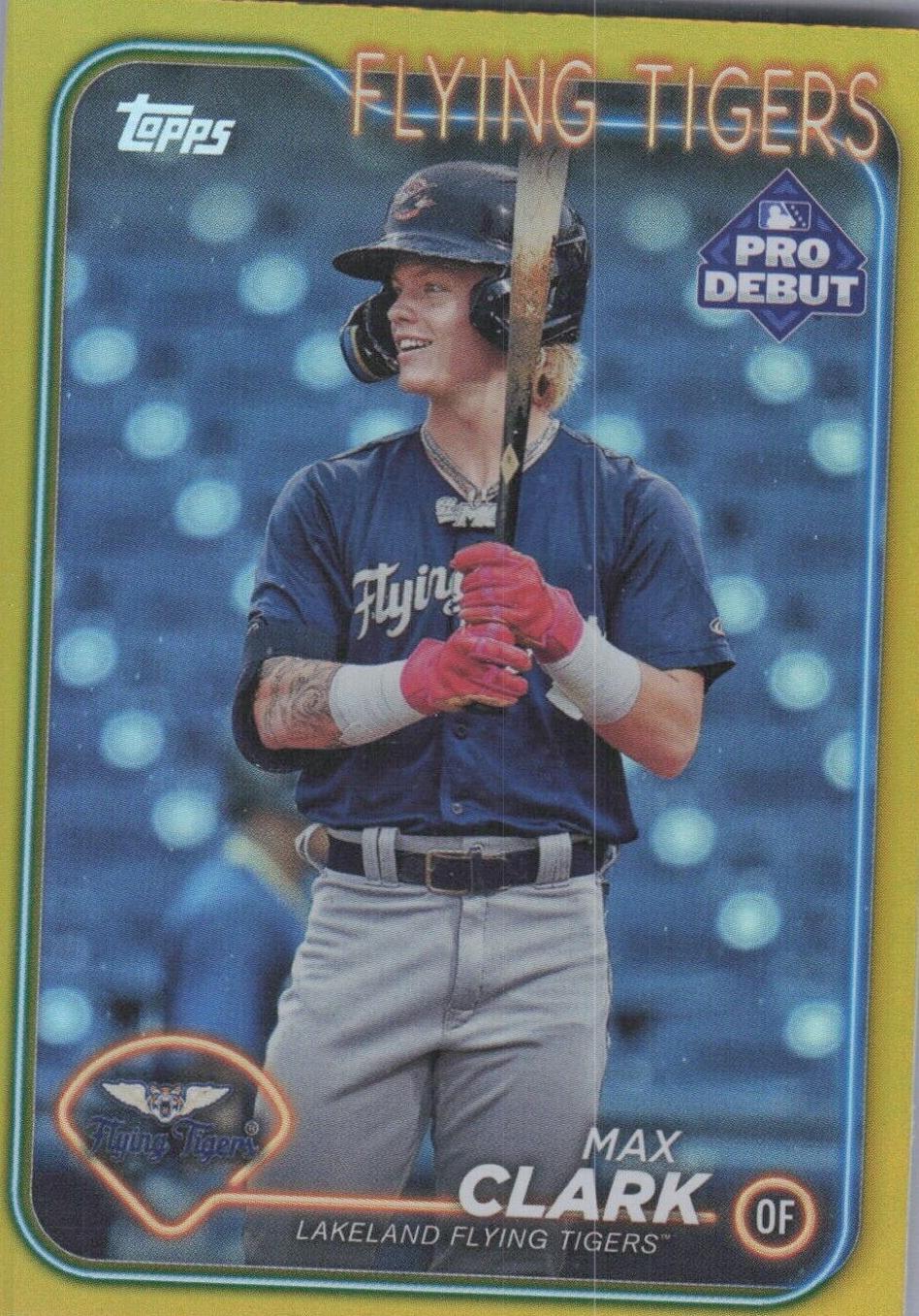 2024 Topps Pro Debut - Max Clark #PD-141 Gold Foil /50 (RC) for sale ...