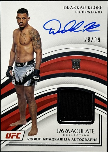 2023 Panini Immaculate Collection UFC - Drakkar Klose #106