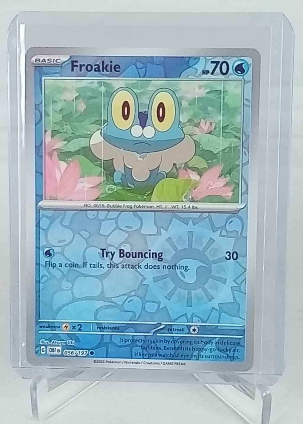 上品なブランド Card Pokémon 56/197 Holo Reverse Froakie 2023 eBay | パンツ