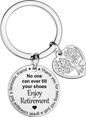 Retirement Gifts for Women Funny Happy Retirement Gifts Coworker Keyring